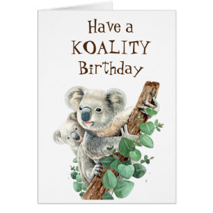 Koality Birthday Fun Animal Koala Bear