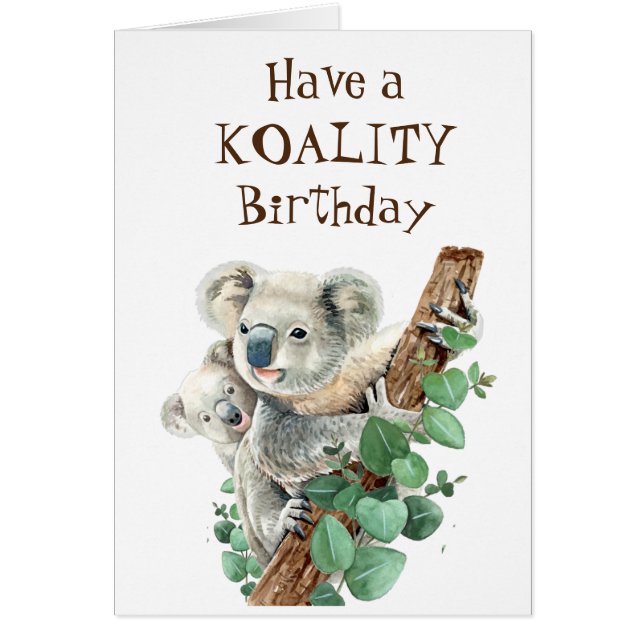 Koality Birthday Fun Animal Koala Bear (Vorne)