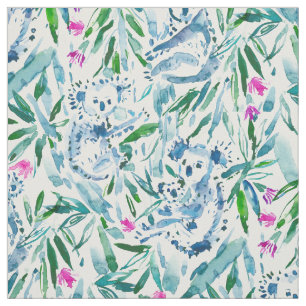 KOALITY ZEIT niedliche Watercolor-Koala Stoff