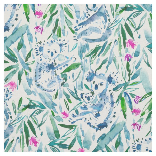 KOALITY ZEIT niedliche Watercolor-Koala Stoff (Muster)
