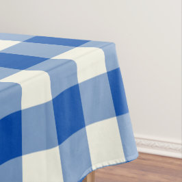 Kobalt-Blau-Gingham-/Büffel-Karo-Tischdecke Tischdecke