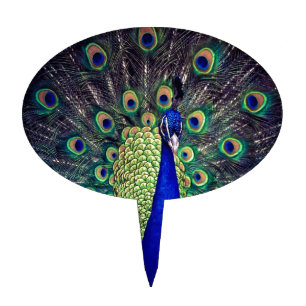 Kobalt-Blau-Pfau Kuchenaufsatz