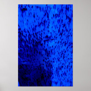 Kobalt-Blau-Töpferware Poster