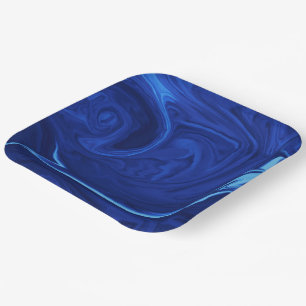 Kobalt-blaue Hintergrundplatte Pappteller