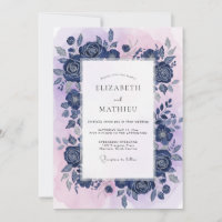 Kobalt-Violett-Rosen-Hochzeit