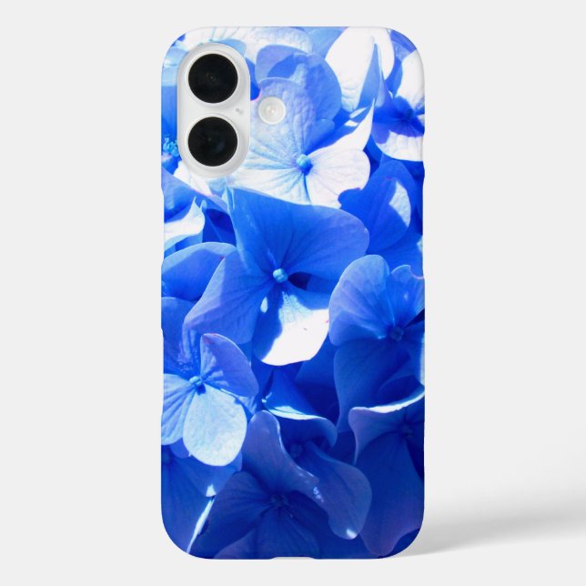 Kobaltblau Blütenblütenelegante Hydrangeas Case-Mate iPhone Hülle (Rückseite)