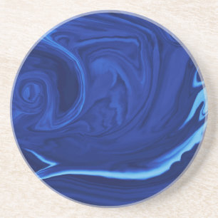 Kobaltblau-Hintergrund strukturiertes Sandstein Untersetzer