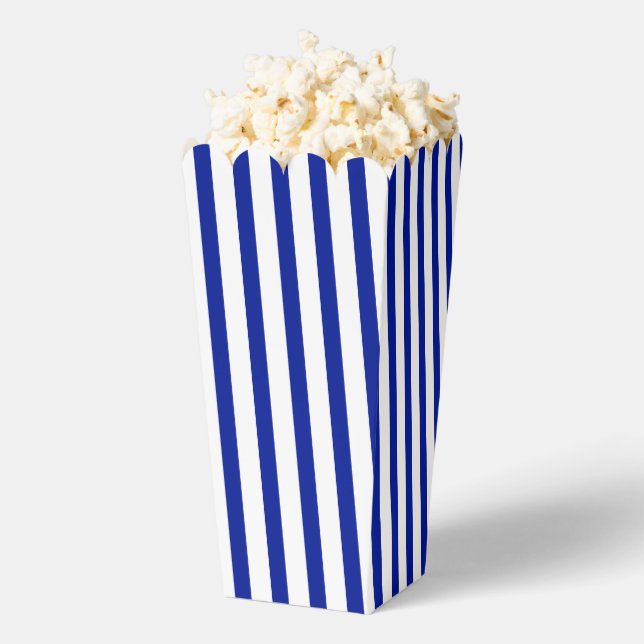 Kobaltblaue, vertikale Streifen Geschenk Geschenkschachtel (Geplatzt)