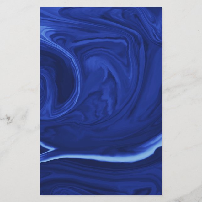 Kobaltblauer Hintergrund Texmade Briefpapier (Vorderseite)