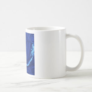 Kobaltblauer Hintergrund Textur Handgefertigt Tasse