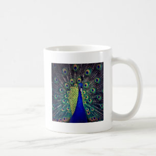 Kobaltblauer Pfau Kaffeetasse