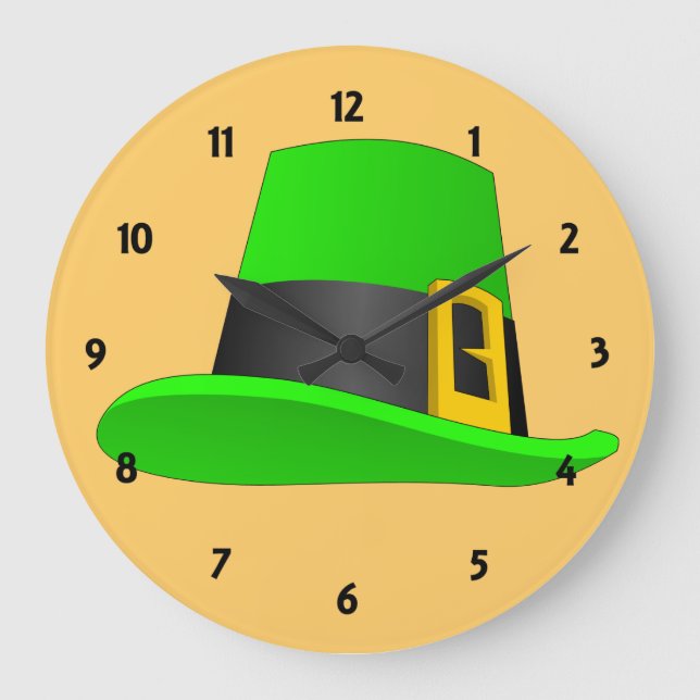 Kobelhut mit Schnalle Große Wanduhr (Vorderseite)