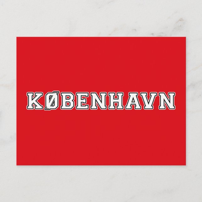 Kobenhavn Danmark Postkarte (Vorderseite)