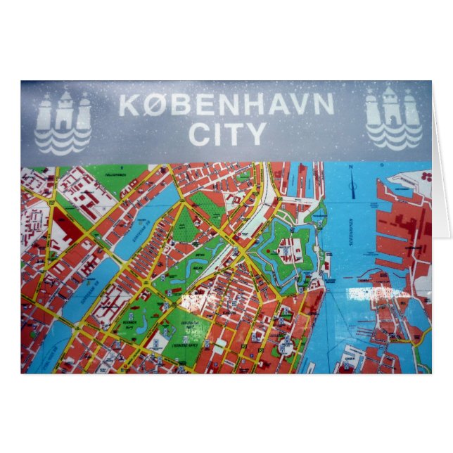 København-Karte (Vorderseite (Horizontal))
