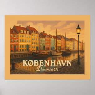 København Nyhavn Hafen Poster