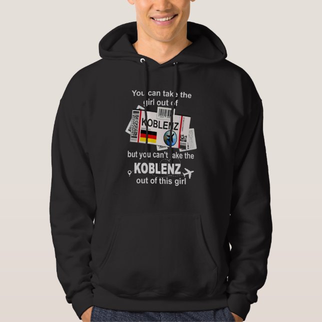 Koblenz Boarding Pass Koblenz Girl Koblenz Hoodie (Vorderseite)