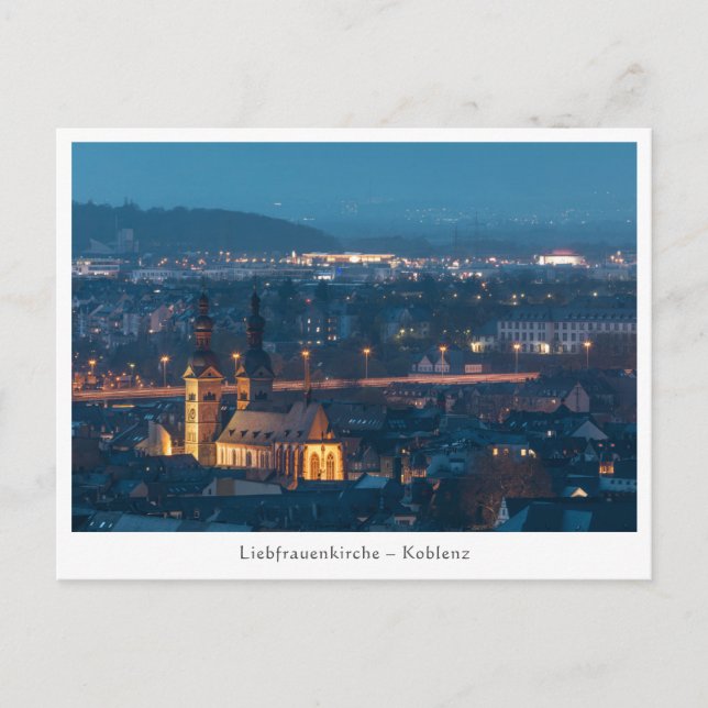 Koblenz Deutschland Postkarte (Vorderseite)