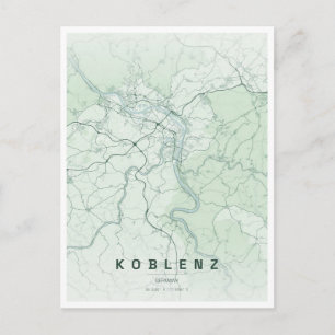 Koblenz Deutschland Reise Postkarte