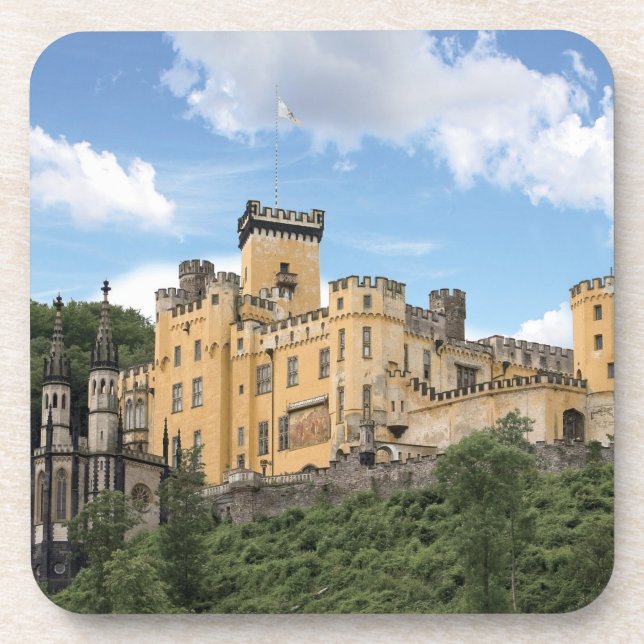 Koblenz, Deutschland, Schloss Stolzenfels Getränkeuntersetzer (Vorderseite)