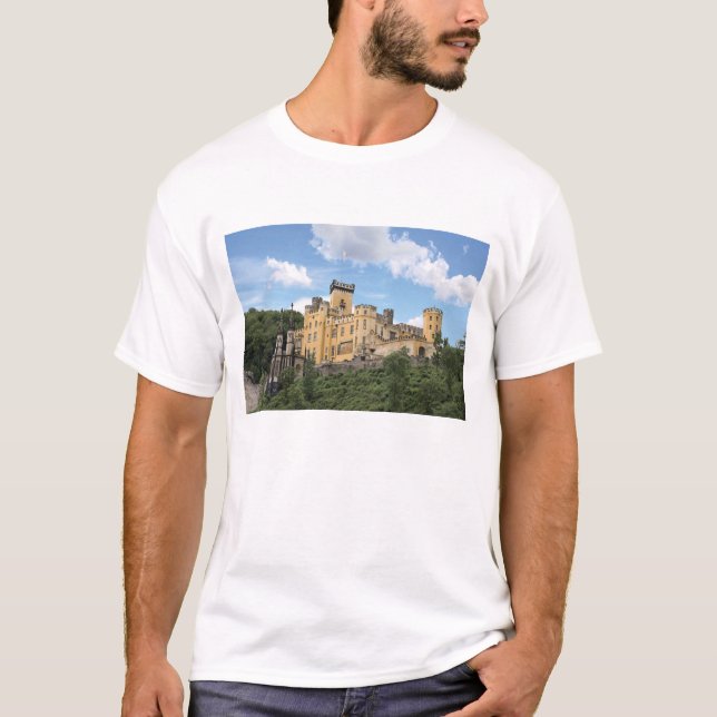 Koblenz, Deutschland, Schloss Stolzenfels T-Shirt (Vorderseite)
