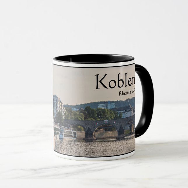 Koblenz Deutschland Tasse (VorderseiteRechts)