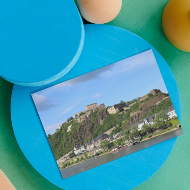 Koblenz mit Festung Ehrenbreitstein Postkarte (Von Creator hochgeladen)