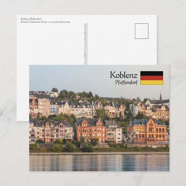 Koblenz Pfaffendorf Postkarte (Vorne/Hinten)