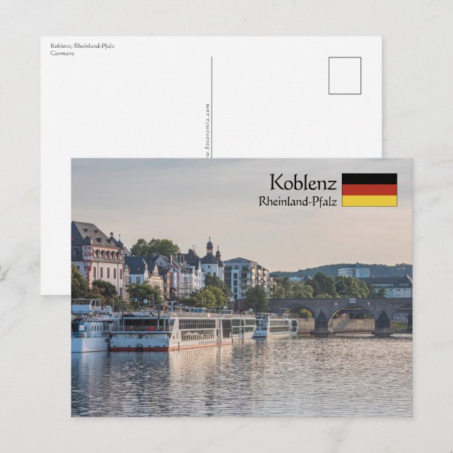 Koblenz Postkarte (Vorne/Hinten)