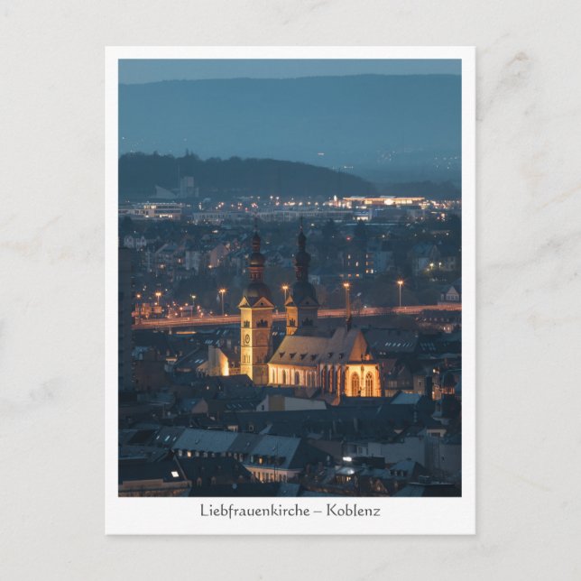 Koblenz Postkarte (Vorderseite)