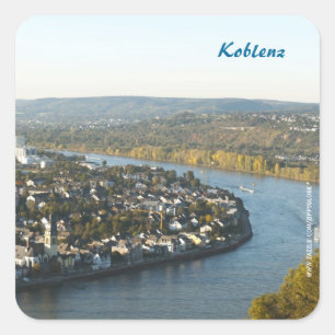 Koblenz Quadratischer Aufkleber