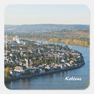 Koblenz Quadratischer Aufkleber