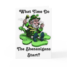 Kobold auf einem Kleeblatt