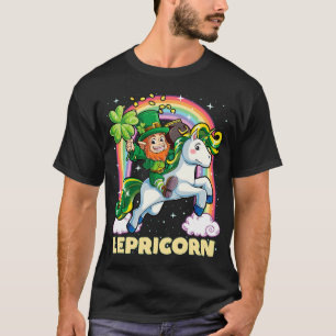 Kobold auf Einhorn reitend T-Shirt