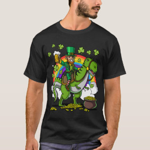 Kobold auf T-Rex-Dinosaurier reitend T-Shirt