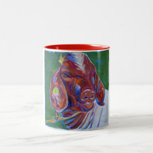 Kobold, die Ziege Zweifarbige Tasse