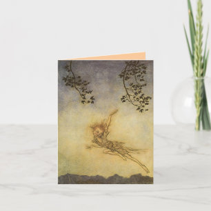 Kobold, ein Sprite Notecard Arthur Rackham Karte