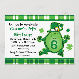 Kobold-Frosch-Geburtstags-Party Einladung