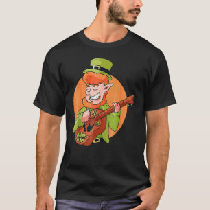 Kobold Gitarre St. Patricks Tag Irisches Grün T-Shirt
