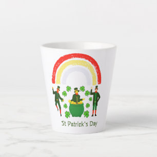 Kobold-Goldtopf-Regenbogen-St.-Patricks-Tag Milchtasse