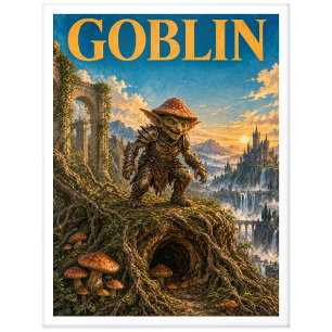 Kobold, Gothic Fantasy Monster Mauspad. Der Kob Postkarte
