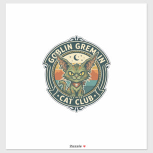 Kobold Gremlin Katze Süße Kitty Design - Kobold Gr Aufkleber