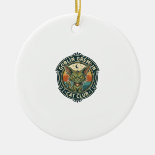 Kobold Gremlin Katze Süße Kitty Design - Kobold Gr Keramik Ornament