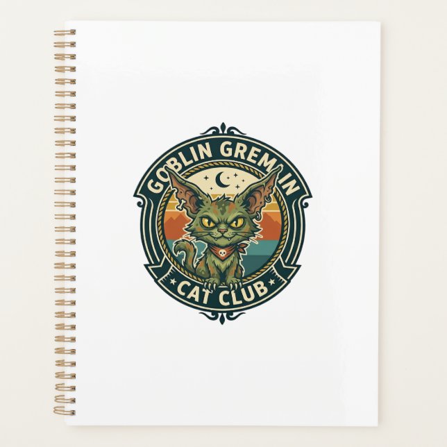 Kobold Gremlin Katze Süße Kitty Design - Kobold Gr Planer (Vorderseite)