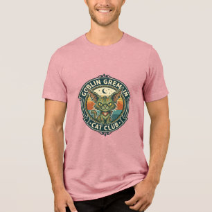 Kobold Gremlin Katze Süße Kitty Design - Kobold Gr Tri-Blend Shirt
