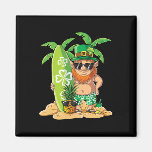 Kobold Hawaiian Surfen St Patricks Day Hawaii Magnet