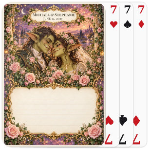 Kobold-Hochzeitsgästebuch-Unterschriften-Deck Spielkarten