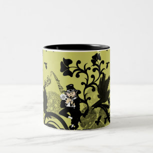 Kobold in Schwarz Zweifarbige Tasse