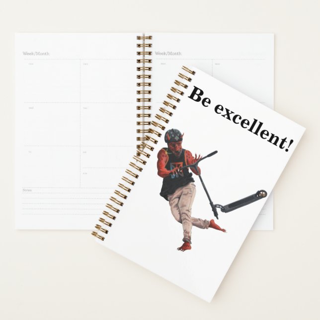 Kobold Kick Scooter Trick Fantasy Art Planer (Anzeige)