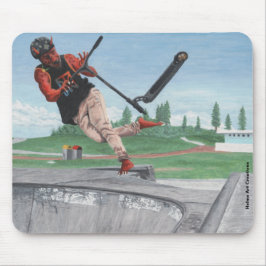 Kobold Kick Scooter Tricks Fantasy Art Mousepad