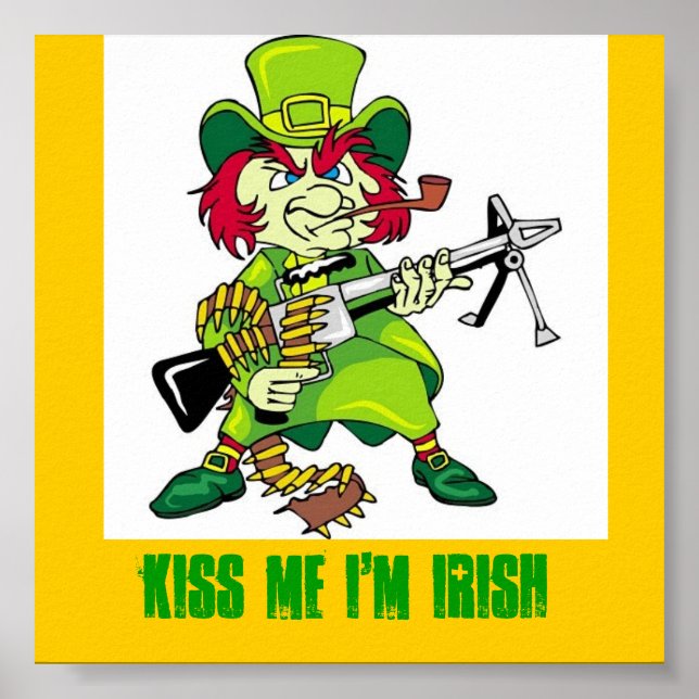 Kobold, KISS MIR, ICH BIN IRISH Poster (Vorne)